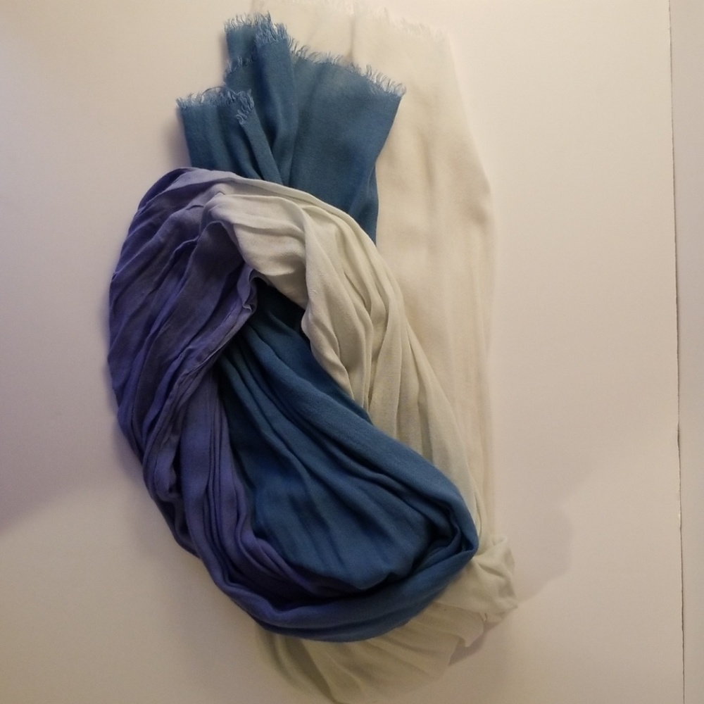 World market watercolor ombre scarf
